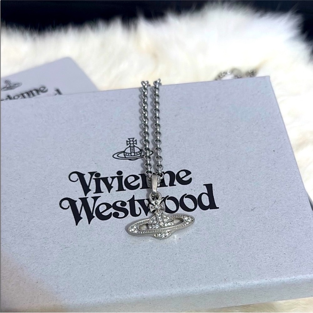 Vivienne Westwood Silver Orb Necklace